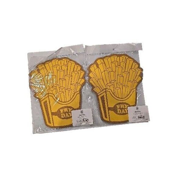 Fryday French Fries Cork Bulletin Board 10" W/Mounting Strips U BRANDS SET OF 2 - Picture 2 of 3